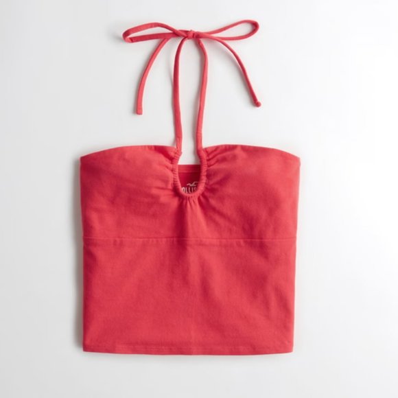 Hollister NWT White Halter Top - Picture 4 of 4